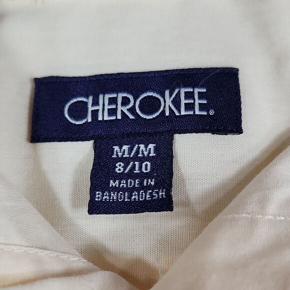 🧡FREE w/Purchase Cherokee Yellow Buttoned Long Sleeve Shirt Medium - Picture 8 of 11